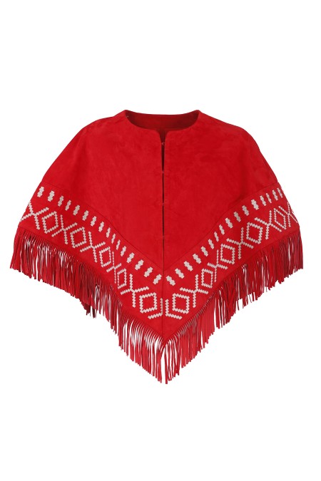 Shop PLUMES  Cloak: Plumes suede cape.

Fringe.

Closures.

Composition: 100% suede.

Made in India.. GAJA SUZAMI-R